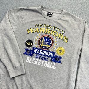 Golden State Warriors Pullover Sweatshirt Mens XXL 2XL 1946 Gray Graphic